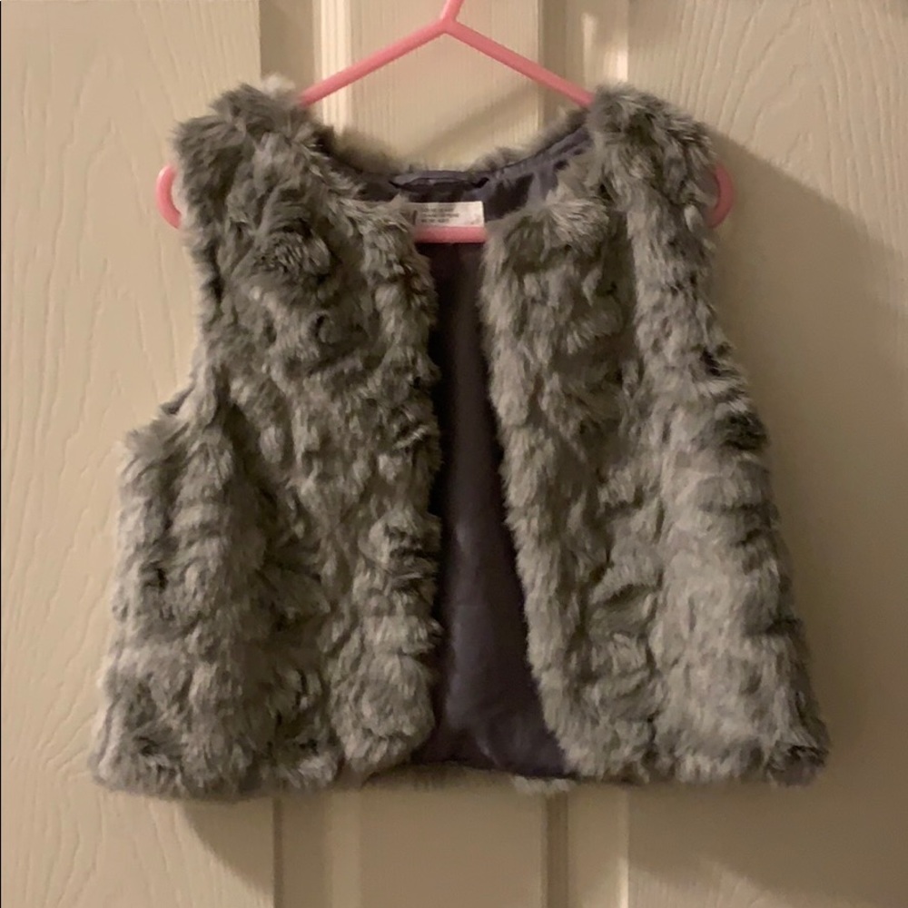 Faux fur vest